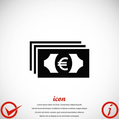 Euro vektör simgesi