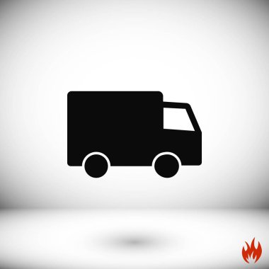 Kamyon Vektörü Simgesi 