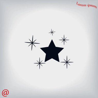 vektör yıldız simgesi