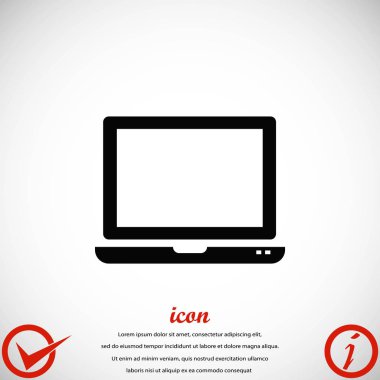 vektör monitör simgesini