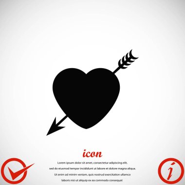 Kalp ve ok simgesi