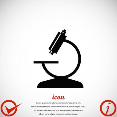 Mikroskop simge vektör