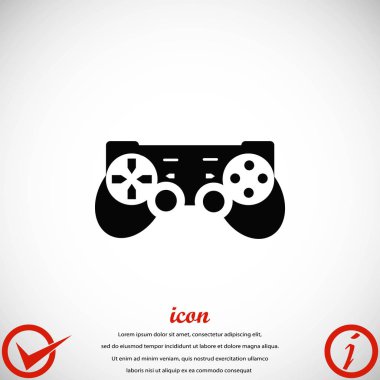 Oyun çubuğu simgesi. Vektör çizim