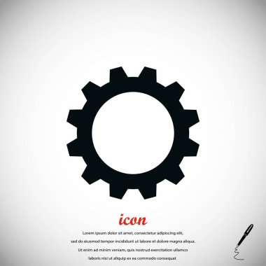 dişli simge vektör