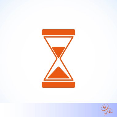 kum saati simgesi vektör