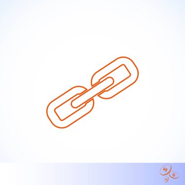 Zincir bağlantı simge vektör