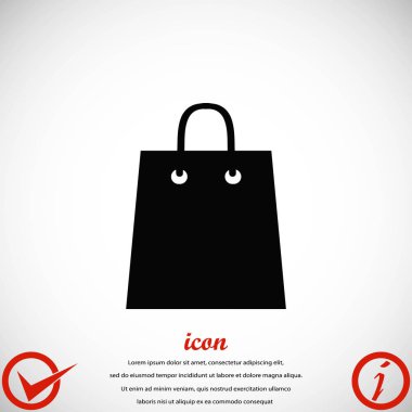 çanta vektör simgesi