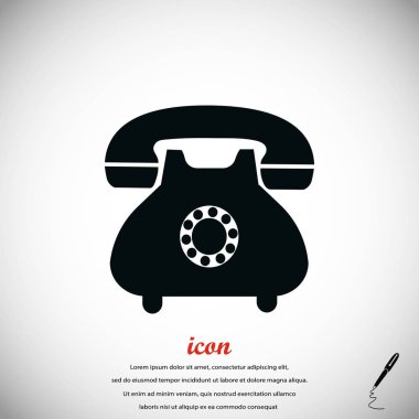 Telefon simge vektör