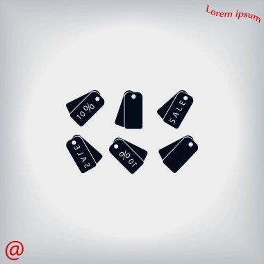 alışveriş simgeler vektör