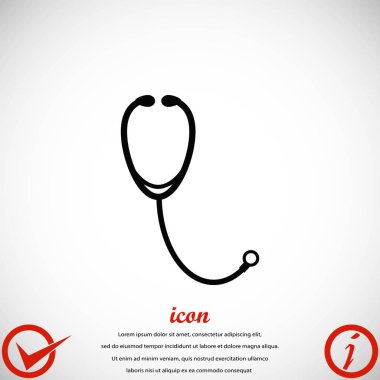 stetoskop simge vektör