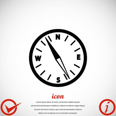  Pusula vektör simgesi