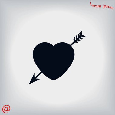 Kalp ve ok simgesi