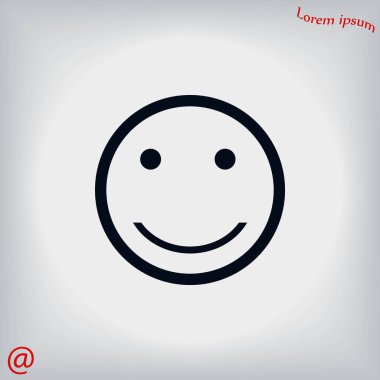 gülümsüyor simge vektör