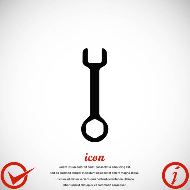 İngiliz anahtarı anahtar işareti simgesi