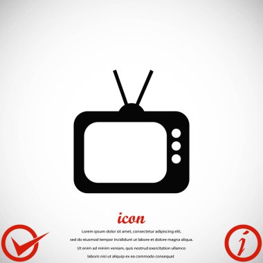 TV simge vektör