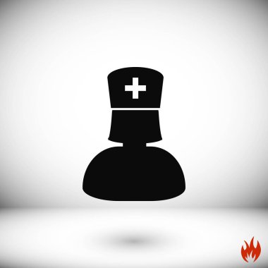 Hemşire simge vektör