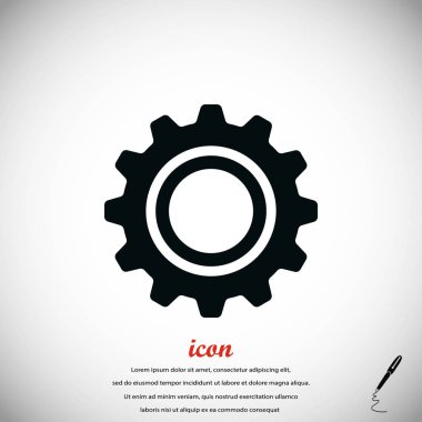 dişli simge vektör