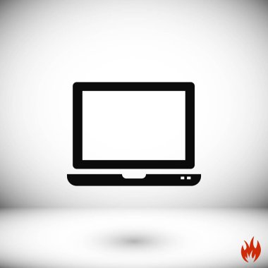 vektör monitör simgesini