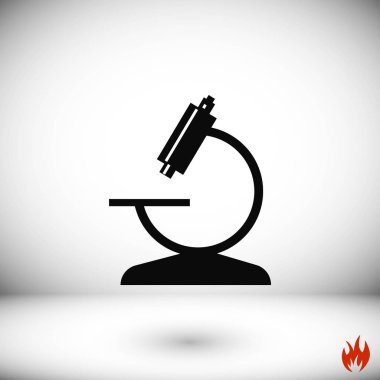 Mikroskop simge vektör