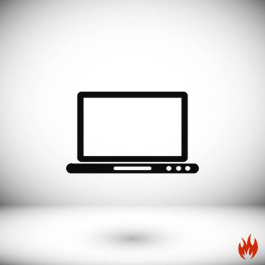 Monitör simge vektör