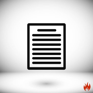 Kağıt simge vektör