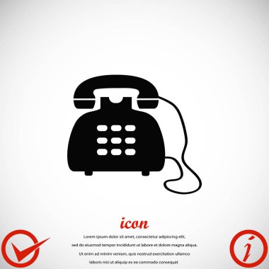 Telefon simge vektör