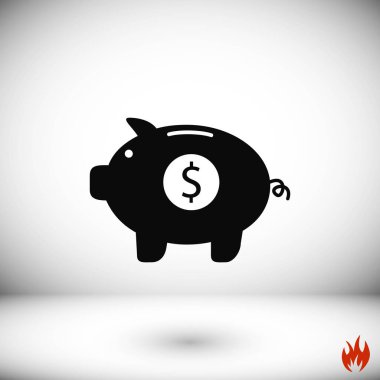 domuzcuk banka vektör simgesi