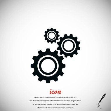 dişli simge vektör