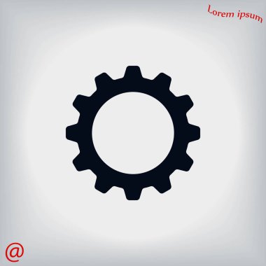 dişli simge vektör