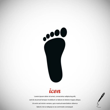 Ayak vektör simgesi