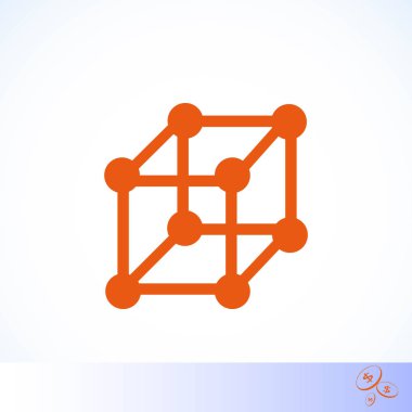  küp simge vektörü