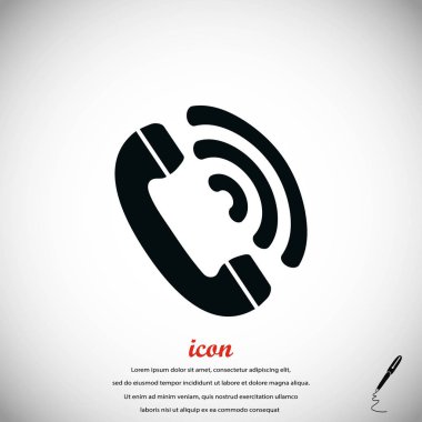 telefon alıcısı vektör simgesi