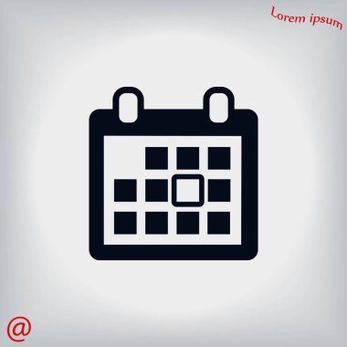 Takvim vektörü simgesi