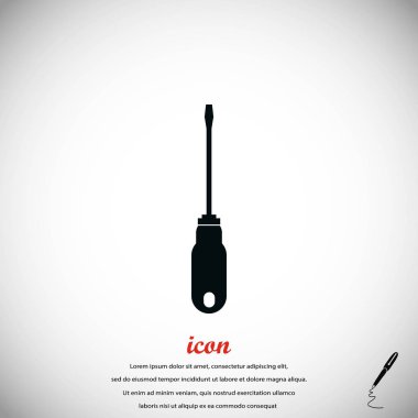 Tornavida vektör simgesi