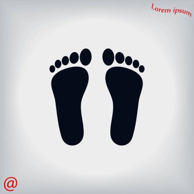 Ayak vektör simgesi