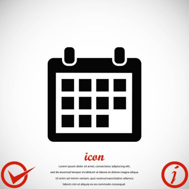 takvim simge vektör