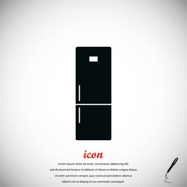 Buzdolabı simge vektör