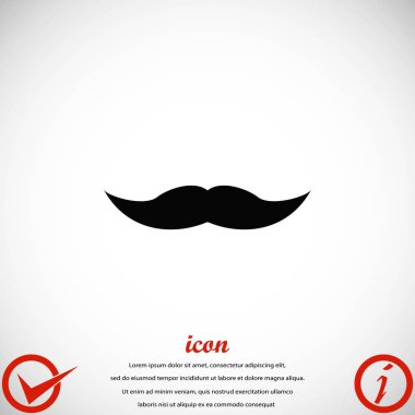 Bıyık simge vektör