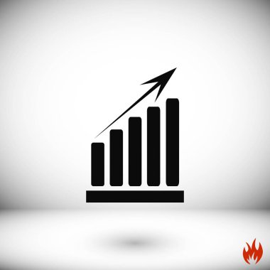  büyüme diyagram simgesi