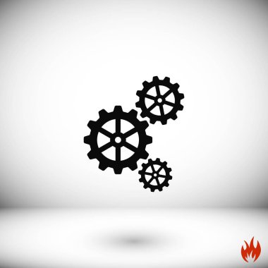 dişli simge vektör