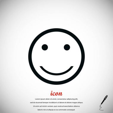 gülümsüyor simge vektör