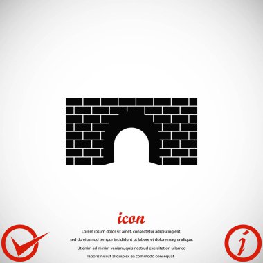 Köprü simge vektör