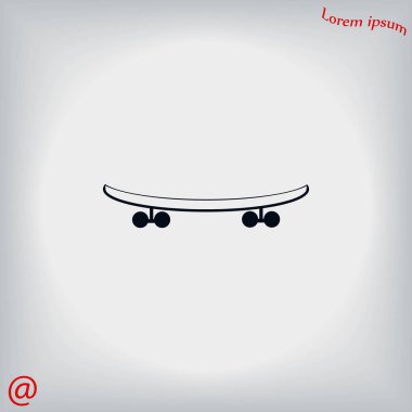 Kaykay vektör simgesi