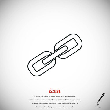 Zincir bağlantı simge vektör