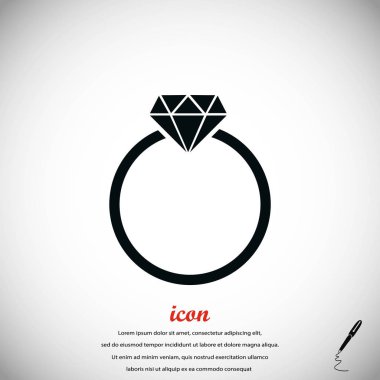 Yüzük simge vektör