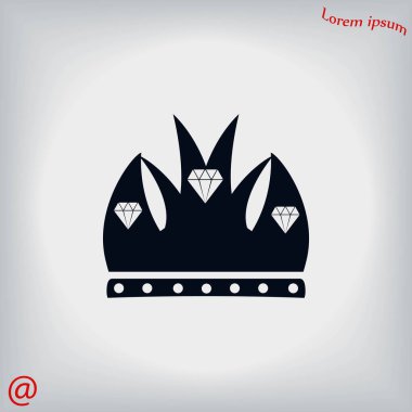 taç vektör simgesi