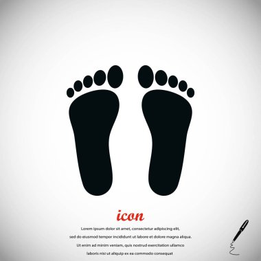 Ayak vektör simgesi