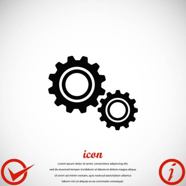 dişli simge vektör