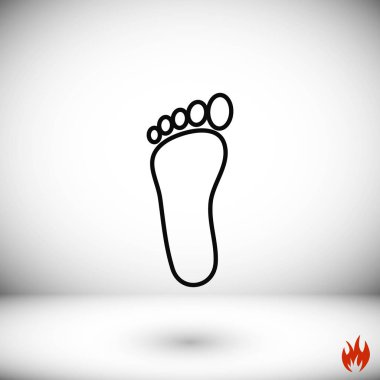 Ayak vektör simgesi