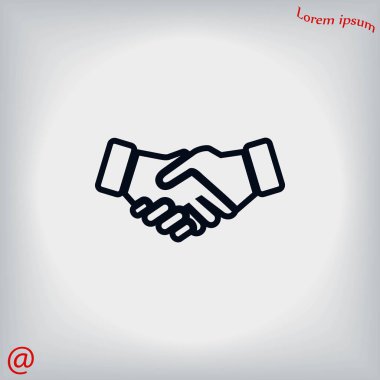 el sıkışma simge vektör